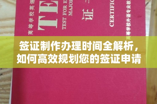海淀签证制作办理时间全解析，如何高效规划您的签证申请流程
