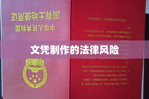 海淀文凭制作的法律风险