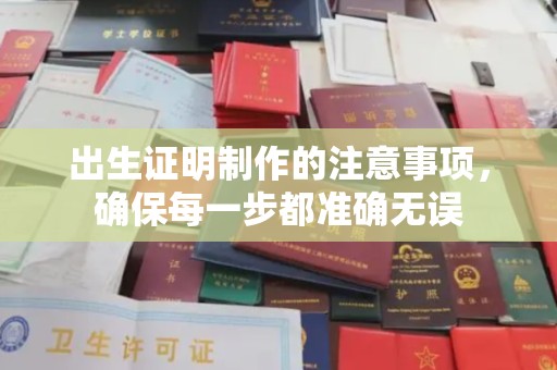 海淀出生证明制作的注意事项，确保每一步都准确无误