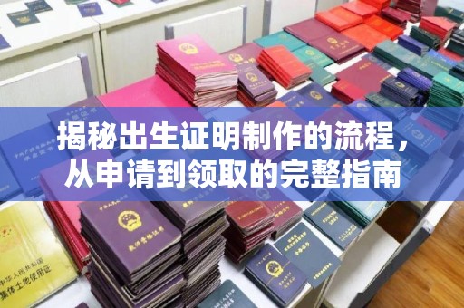 海淀揭秘出生证明制作的流程，从申请到领取的完整指南