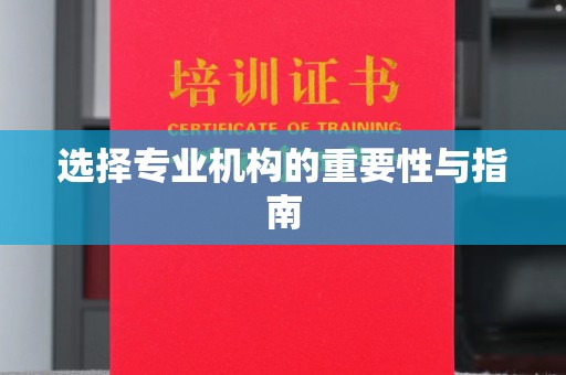 海淀选择专业机构的重要性与指南