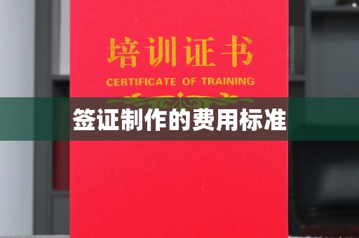 海淀签证制作的费用标准