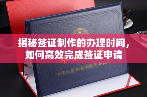海淀揭秘签证制作的办理时间，如何高效完成签证申请