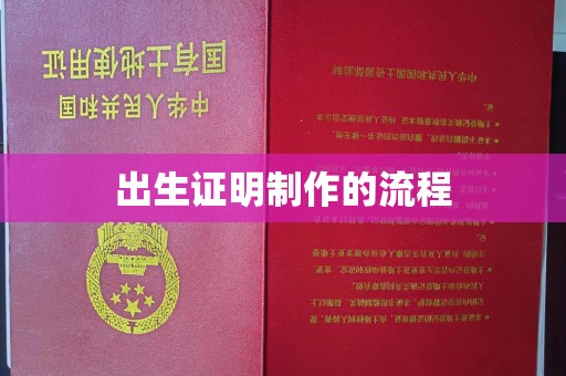 海淀出生证明制作的流程